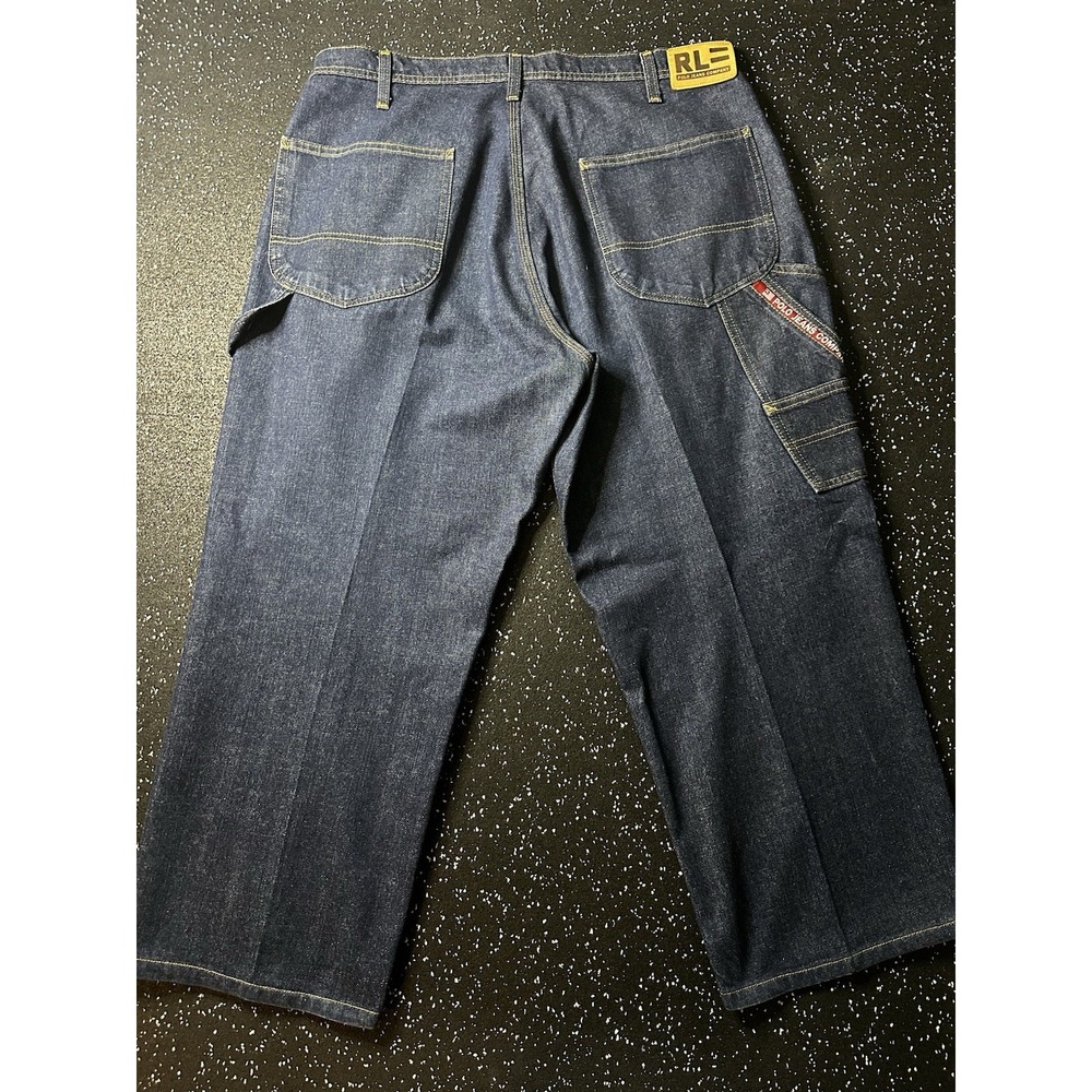 Vintage Polo Ralph Lauren Jeans Mens 36x30  Denim Carpenter Baggy 90s Y2K